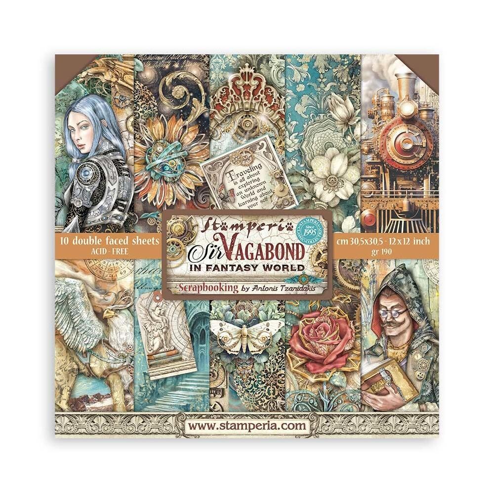 Stamperia - Sir Vagabond in Fantasy Land - 12 x 12 Paper Pack - SBBL148 - 10 Sheets