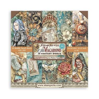 Stamperia - Sir Vagabond in Fantasy Land - 12 x 12 Paper Pack - SBBL148 - 10 Sheets