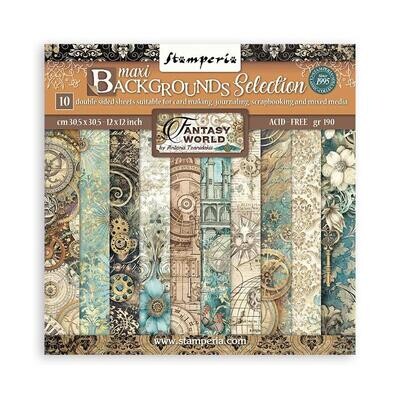 Stamperia - Sir Vagabond in Fantasy Land - 12 x 12 Paper Pack - Backgrounds - SBBL149 - 10 Sheets