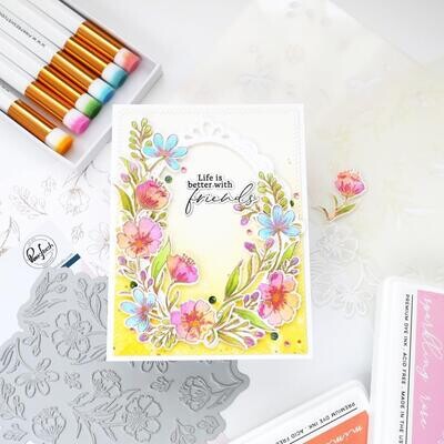 PinkFresh Studio - Pure Joy Collection - Breezy Blossom - Die Set -238824 - 1 pce