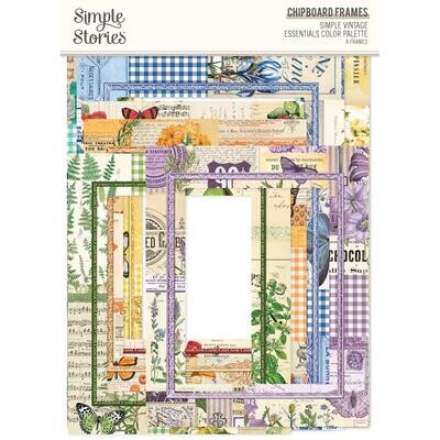 Simple Stories - Color Palette Collection - Die Cuts - Bits &amp; Pieces - Chipboard Frames - SCVP22234 - 8 pcs
