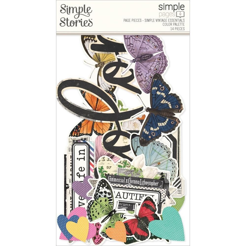 Simple Stories - Color Palette Collection - Page Pieces - SVCP22246 - 14 pcs