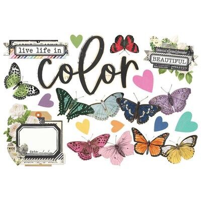 Simple Stories - Color Palette Collection - Page Pieces - SVCP22246 - 14 pcs