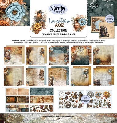 3 Quarter Designs - 12 x 12 Collection - Invention Age