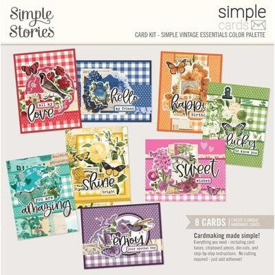 Simple Stories - Color Palette Collection - Card Kit - SVCP22247 - 8 Cards