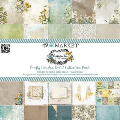 49 & Market - Krafty Garden Collection - 12 x 12 Paper Pack -  KG26375 - 10 sheets