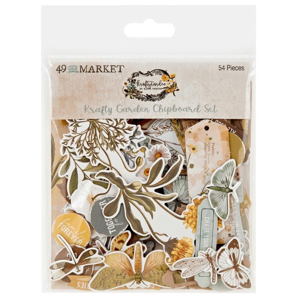 49 &amp; Market - Krafty Garden Collection - Chipboard set - KG26689