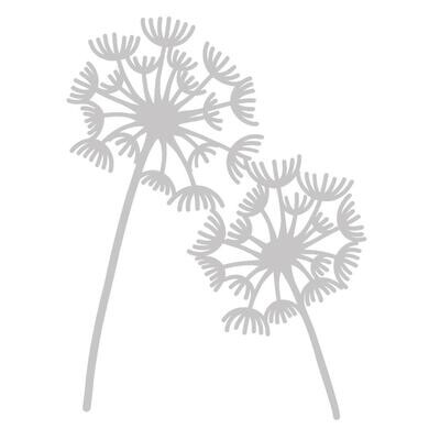 Crafters Companion - Embossing Folder / Mask - Delicate Dandelions - CCMASKDEDAN