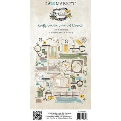 49 & Market - Krafty Garden Collection - Laser Cut Outs - Elements - KG26627 - 79pcs