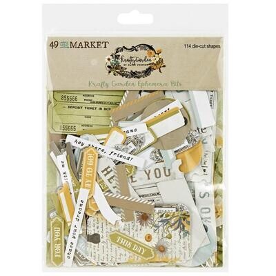 49 &amp; Market - Krafty Garden Collection - Ephemera Bits - KG26658 - 114pcs