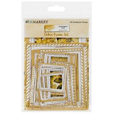 49 &amp; Market - Colour Swatch Collection - Ochre - Frame Set - OCS26924 - 20 pcs