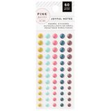 American Crafts - Pink Paislee - Joyful Notes Collection - Enamel Dots - 34030807 - 60 pcs