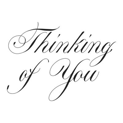 Spellbinders Paper Arts - Betterpress - Press Plate - By Paul Antonio - Thinking of You - BP-101