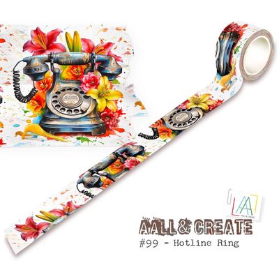All and Create - Washi Tape - Hotline Ring - #99 -ALLMT099