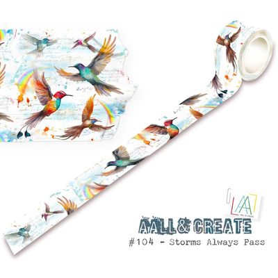 All and Create - Washi Tape - Storms Always Pass - #104 -ALLMT104