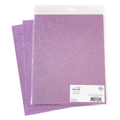 PinkFresh Studio - Essentials - Glitter Cardstock - 8.5&quot; x 11&quot; - Candy Violet - PF144ES - 6 sheets