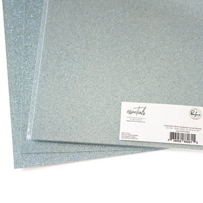 PinkFresh Studio - Essentials - Glitter Cardstock - 8.5" x 11" - Ocean Breeze - PF143ES - 6 sheets