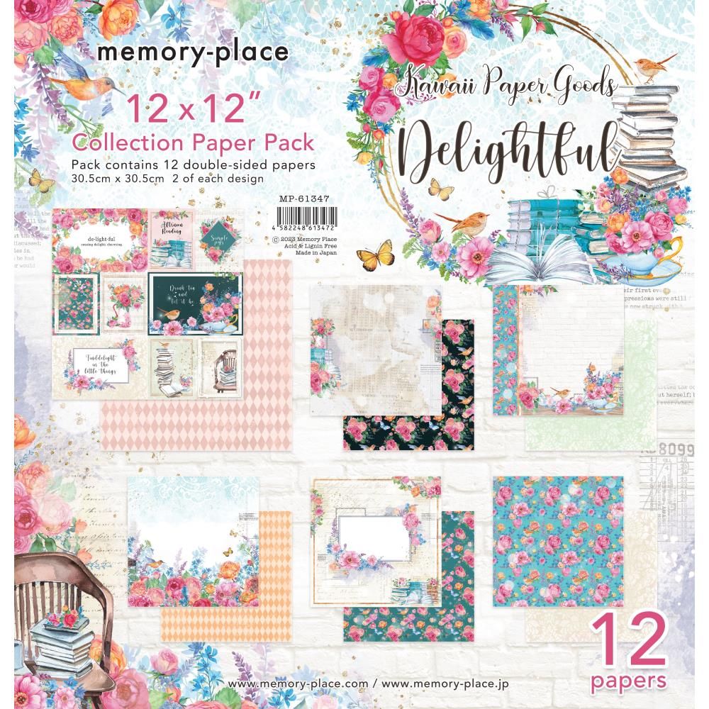 Memory Place - Delightful Collection - 12 x 12 Paper Pack - MP-61347 - 12 sheets