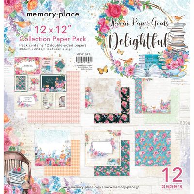 Memory Place - Delightful Collection - 12 x 12 Paper Pack - MP-61347 - 12 sheets