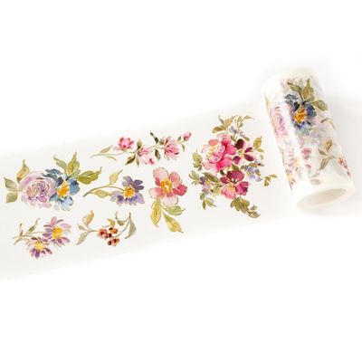 PinkFresh Studio - Washi Tape - Artsy Floral Collection - Artsy Floral - 4&quot; x 10M - 241024
