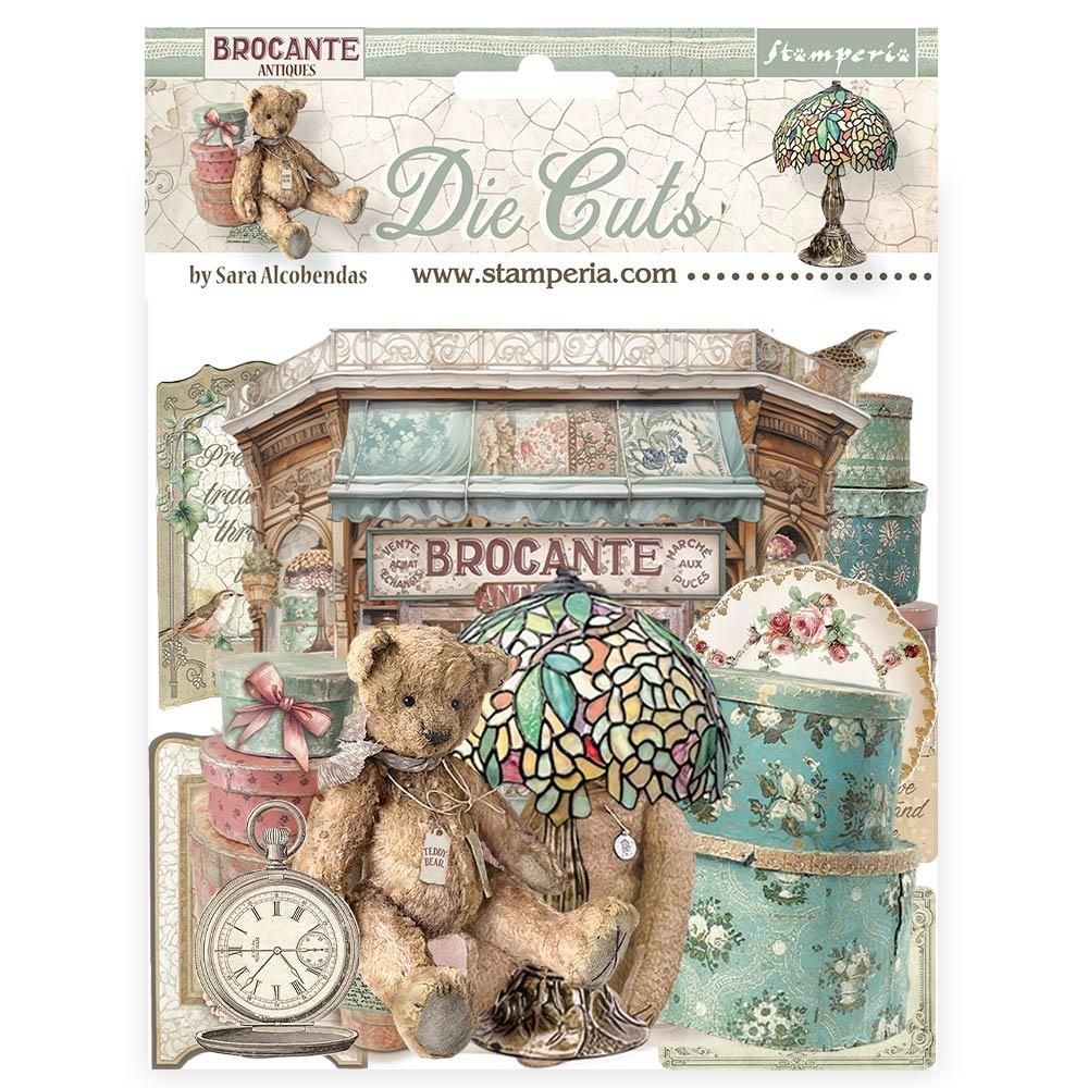 Stamperia - Brocante Collection - Die Cuts - DFLDC94