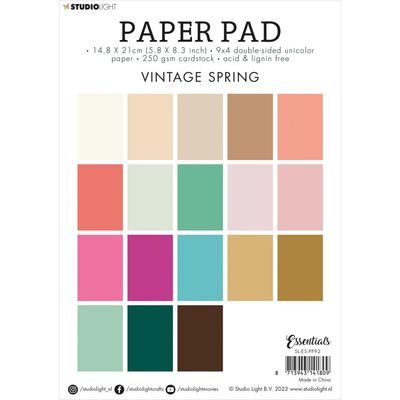Studio Light Co - Paper Pad - NR92 - Vintage Spring - 8.25" x 5.83" - SL-ES-PP - 36 sheets