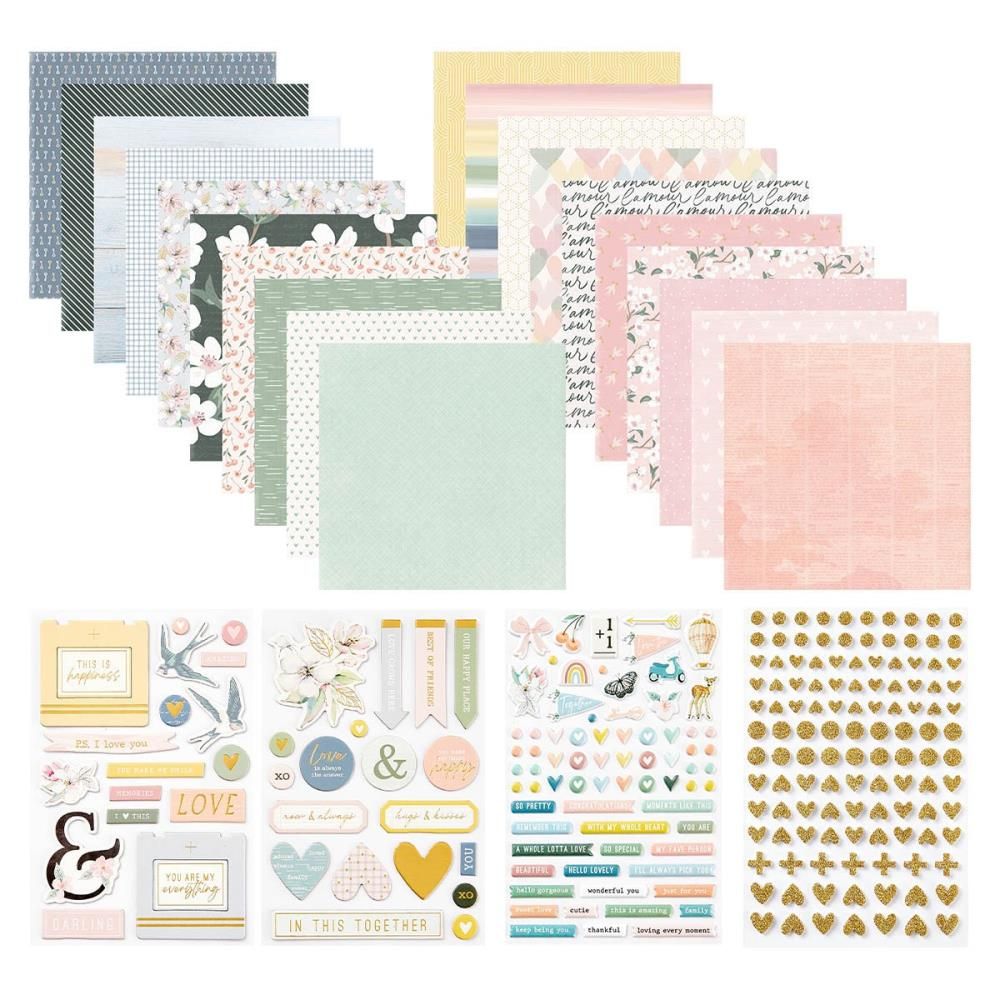 Spellbinders Paper Arts - Card Making Kit - Rosie&#39;s Studio - Heartfelt - RBD001