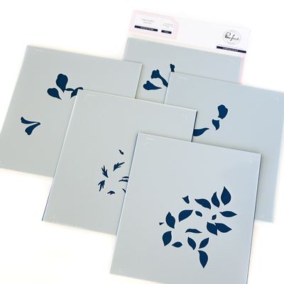 PinkFresh Studio - Delightful Collection - Amazing Things - Stencil - 244124 - 4.25&quot; x 5.5&quot; - 5 pcs
