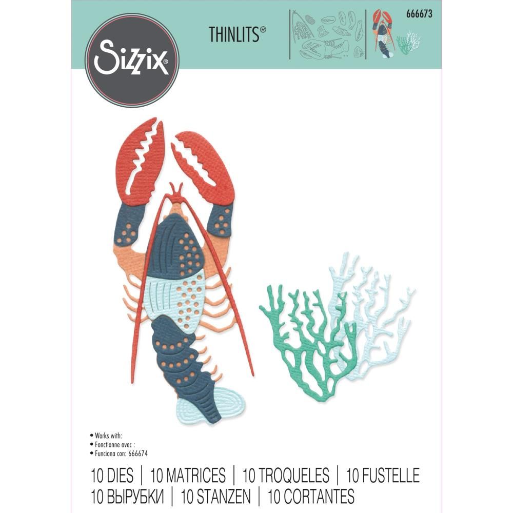 Sizzix - Thinlets Die Set - Ocean Critters - 666673 - 10 pcs