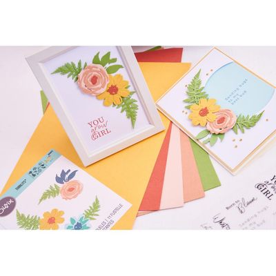 Sizzix - Thinlets Die Set - Flowers &amp; Ferns - 666672 - 11 pcs