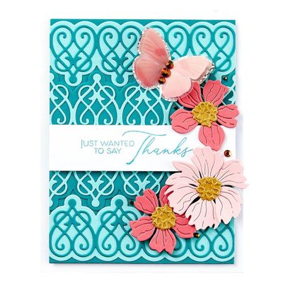 Spellbinders Paper Arts - Timeless - Hearts Border - Etched Die Set - S4-1341 - 3pcs
