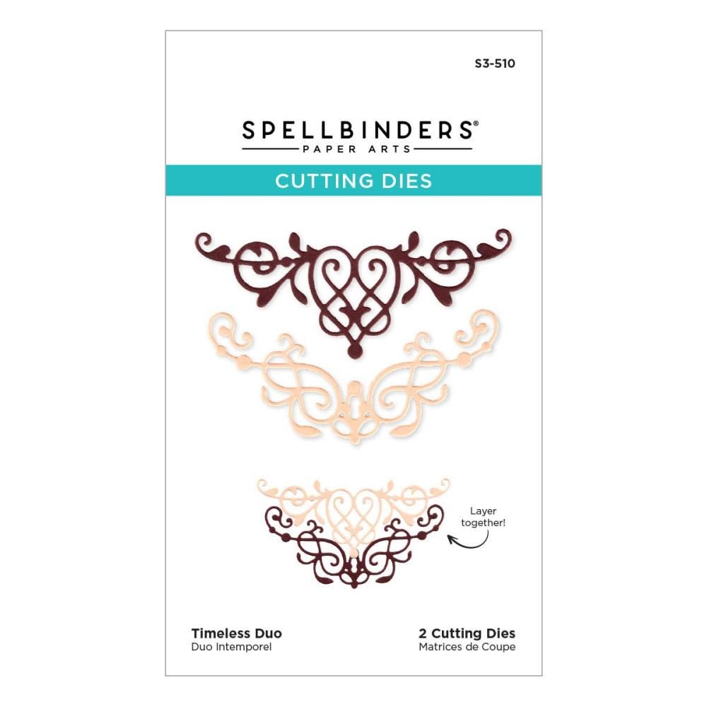 Spellbinders Paper Arts - Timeless - Duo - Etched Die Set - S3-510 - 2pcs