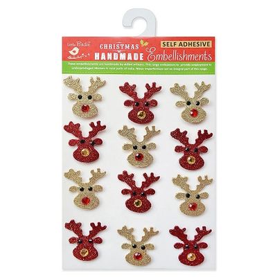 Nicole Crafts - Little Birdie - Christmas Embellishments - Foam Shapes - Reindeer - CR73192