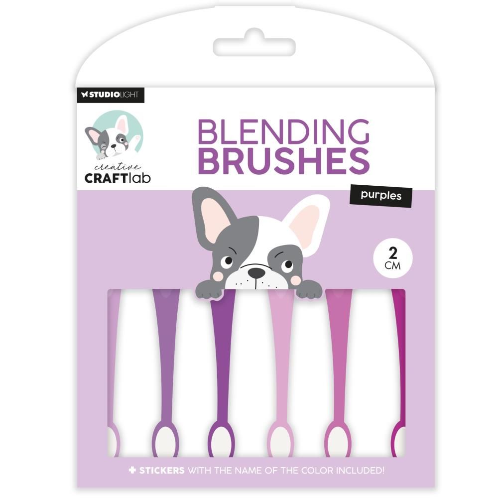 Studio Light Co - Blending Brush Set - Purples - 2cm - ESBBRU09 - 5 pcs
