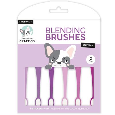 Studio Light Co - Blending Brush Set - Purples - 2cm - ESBBRU09 - 5 pcs
