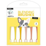 Studio Light Co - Blending Brush Set - Yellows - 2cm - ESBBRU10 - 5 pcs