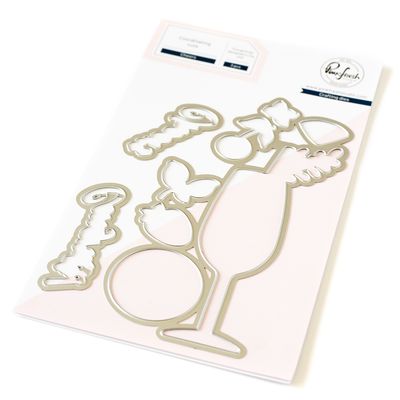 PinkFresh Studio - Happiness Collection - Cheers - Die Set - 149222 - 3 pcs