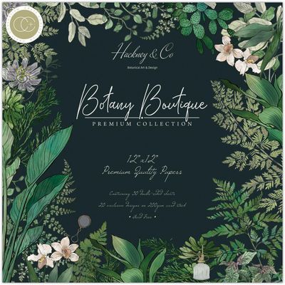 Craft Consortium - Designer Series - Botany Boutique Collection - 12 x 12 Paper Pad - CCPPAD045 - 30sheets