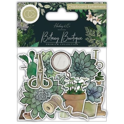 Craft Consortium - Botany Boutique Collection - Ephemera - CCEPH011 - 29 pcs
