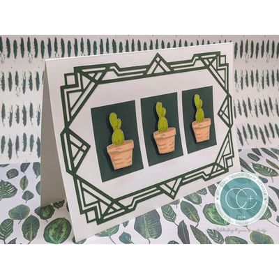 Craft Consortium - Botany Boutique Collection - Clear Polymer Stamp Set - Cactus - CCSTMP092 - 8 pcs