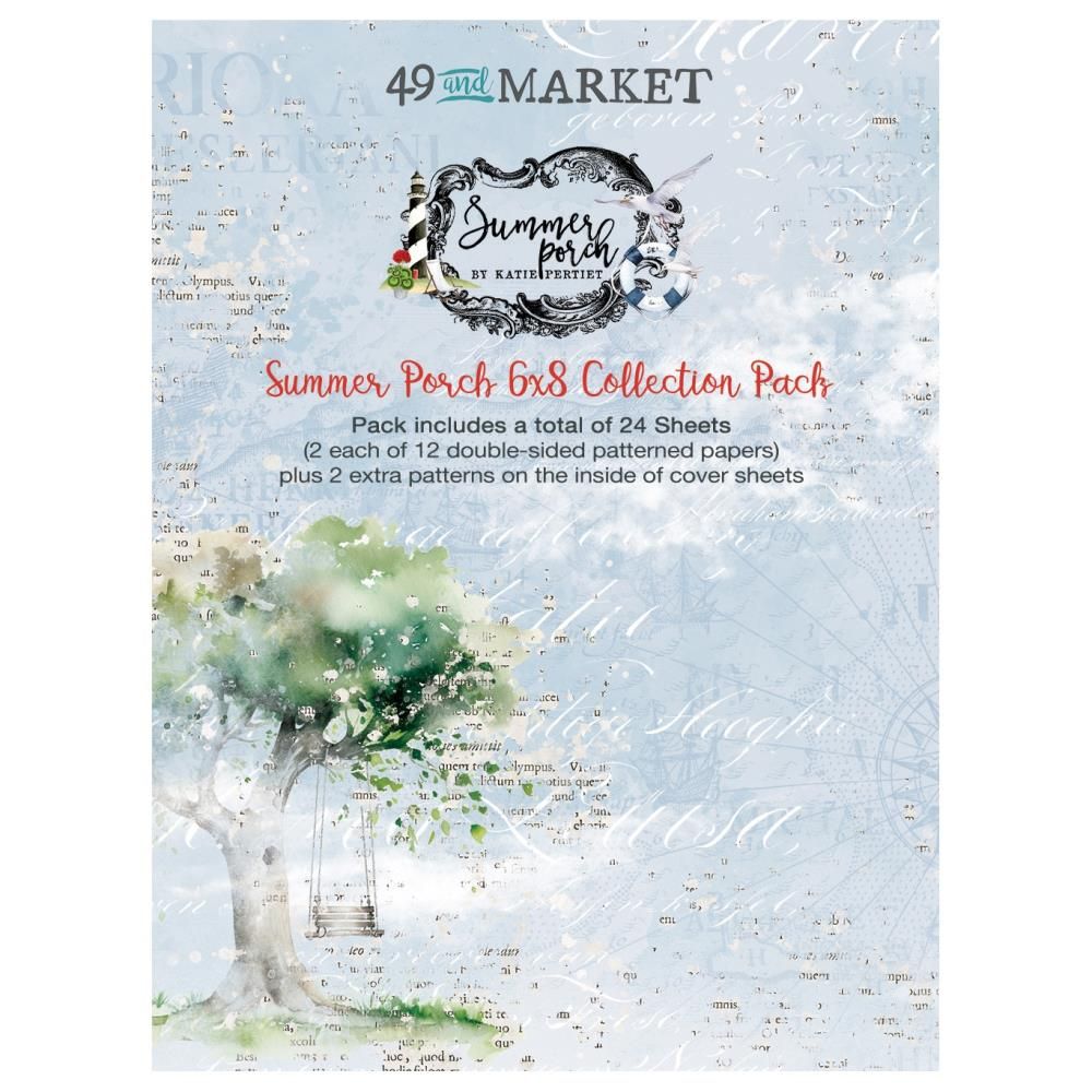 49 &amp; Market - Summer Porch Collection - 6&quot; x 8&quot; Paper Pack - SP27563 - 24 Sheets
