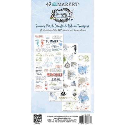 49 &amp; Market - Summer Porch Collection - Rub On Transfer - Essentials - 6&quot; x 12&quot; - SP27778