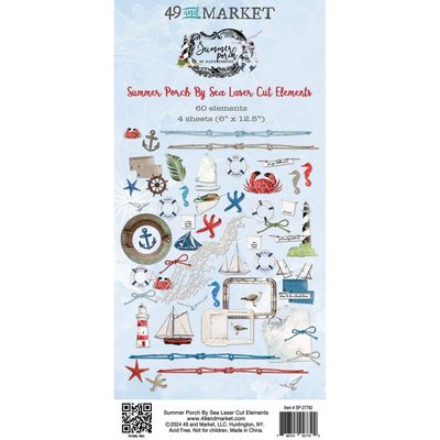 49 &amp; Market - Summer Porch Collection - Laser Cut Outs - By Sea - SP27792