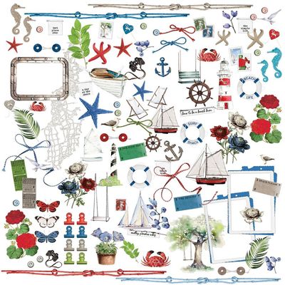 49 &amp; Market - Summer Porch Collection - Laser Cut Outs - Mini Set - SP27808