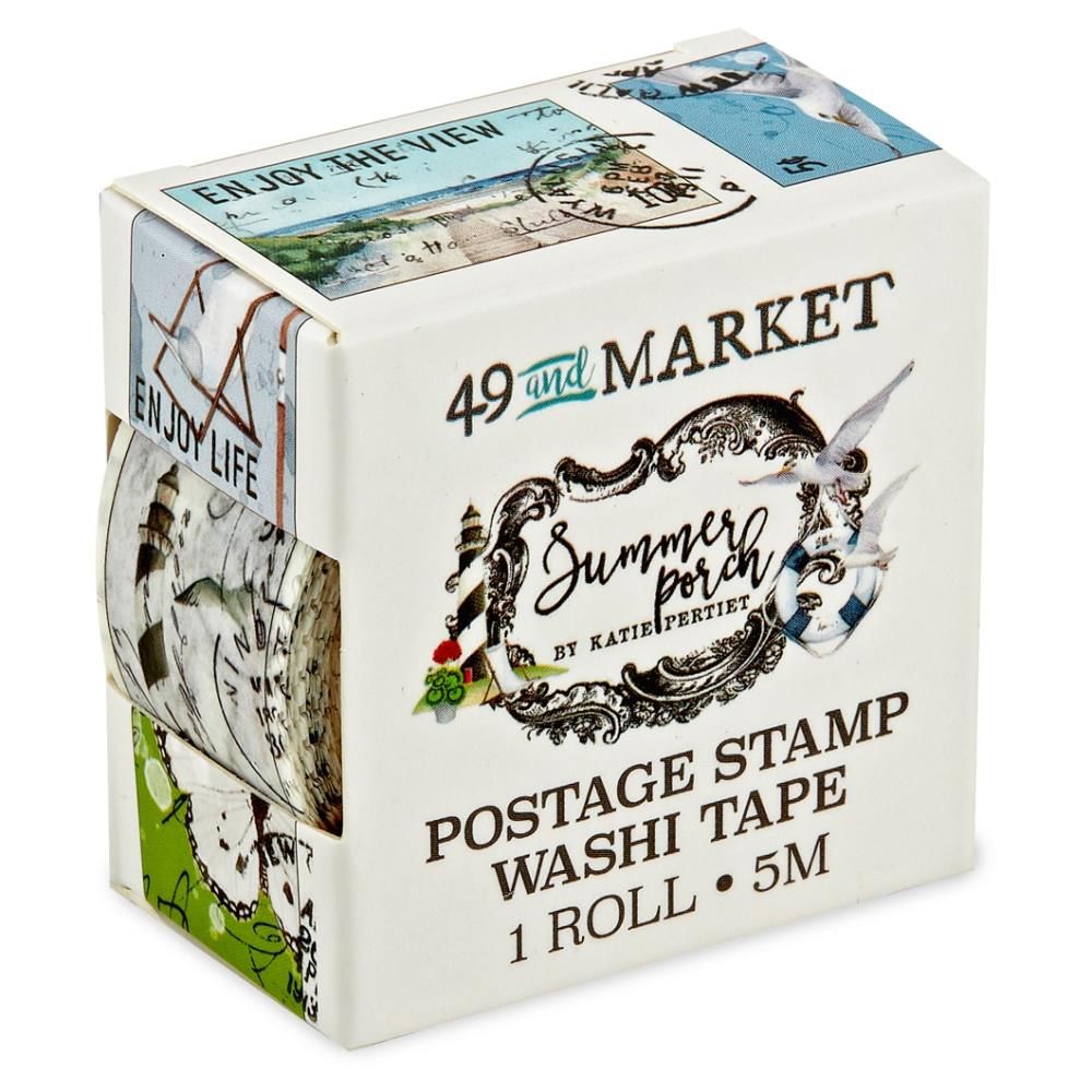 49 &amp; Market - Summer Porch Collection - Washi Tape - Postage 
 - SP27884 - 1 Roll x 5mtres