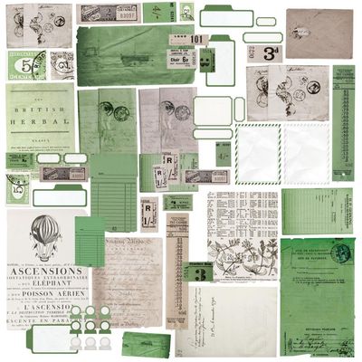 49 &amp; Market - Color Swatch - Willow Collection - Ephemera Stackers - WCS28003 - 60pcs.