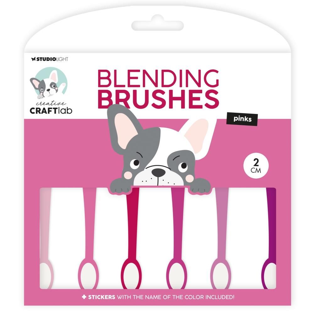 Studio Light Co - Blending Brush Set - Pinks - 2cm - ESBBRU15 - 5 pcs