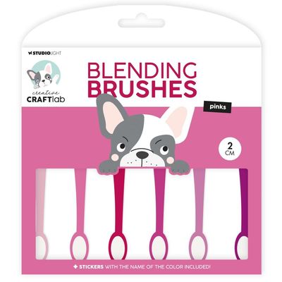 Studio Light Co - Blending Brush Set - Pinks - 2cm - ESBBRU15 - 5 pcs
