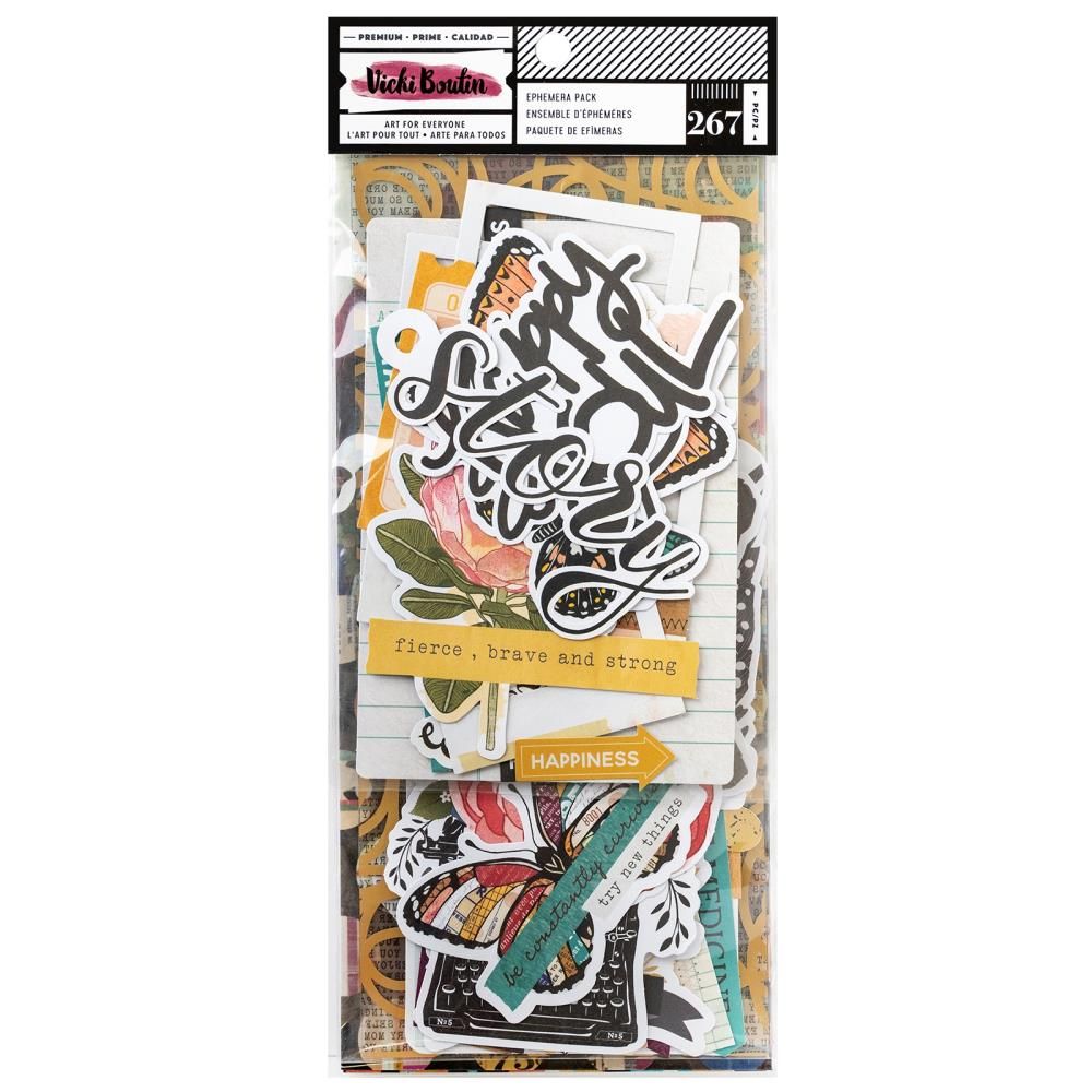 Vicki Boutin - Ephemera Cardstock Pack - Die Cuts - Old Souls - 34030502 - 267 pcs