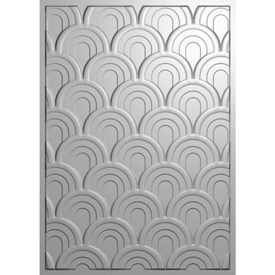 Crafters Companion - 3D Embossing Folders - Seamless Scallops 5" x 7" - CC-EDF5-3DCLDI